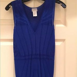 PHILOSOPHY DI ALBERTA FERRETTI BLUE KNIT TOP 38